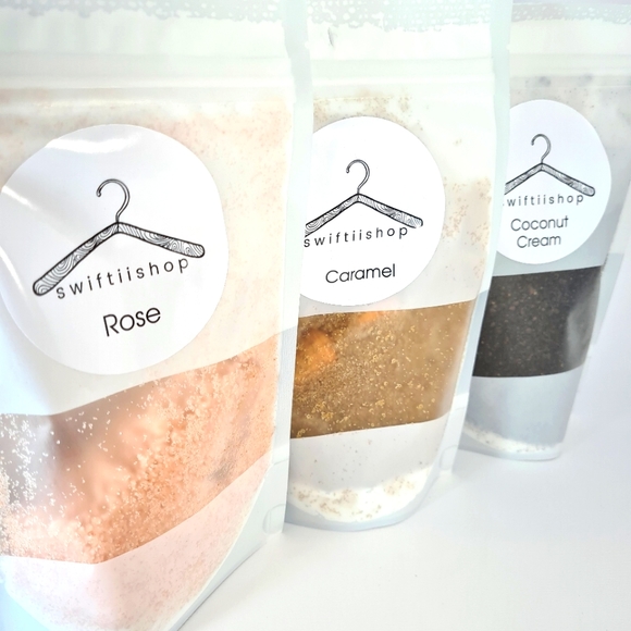 NEW Natural VEGAN Exfoliating Body Scrub Caramel - Picture 2 of 6